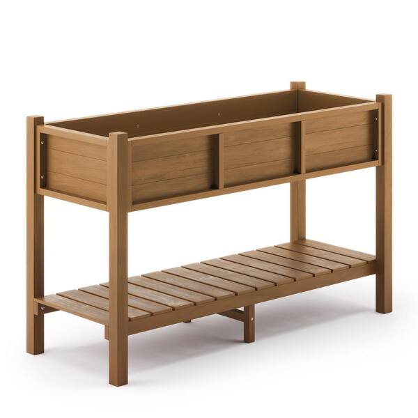 Lue Bona 48in X18in X30in Raised Planter Boxes Elevated Plastic Garden