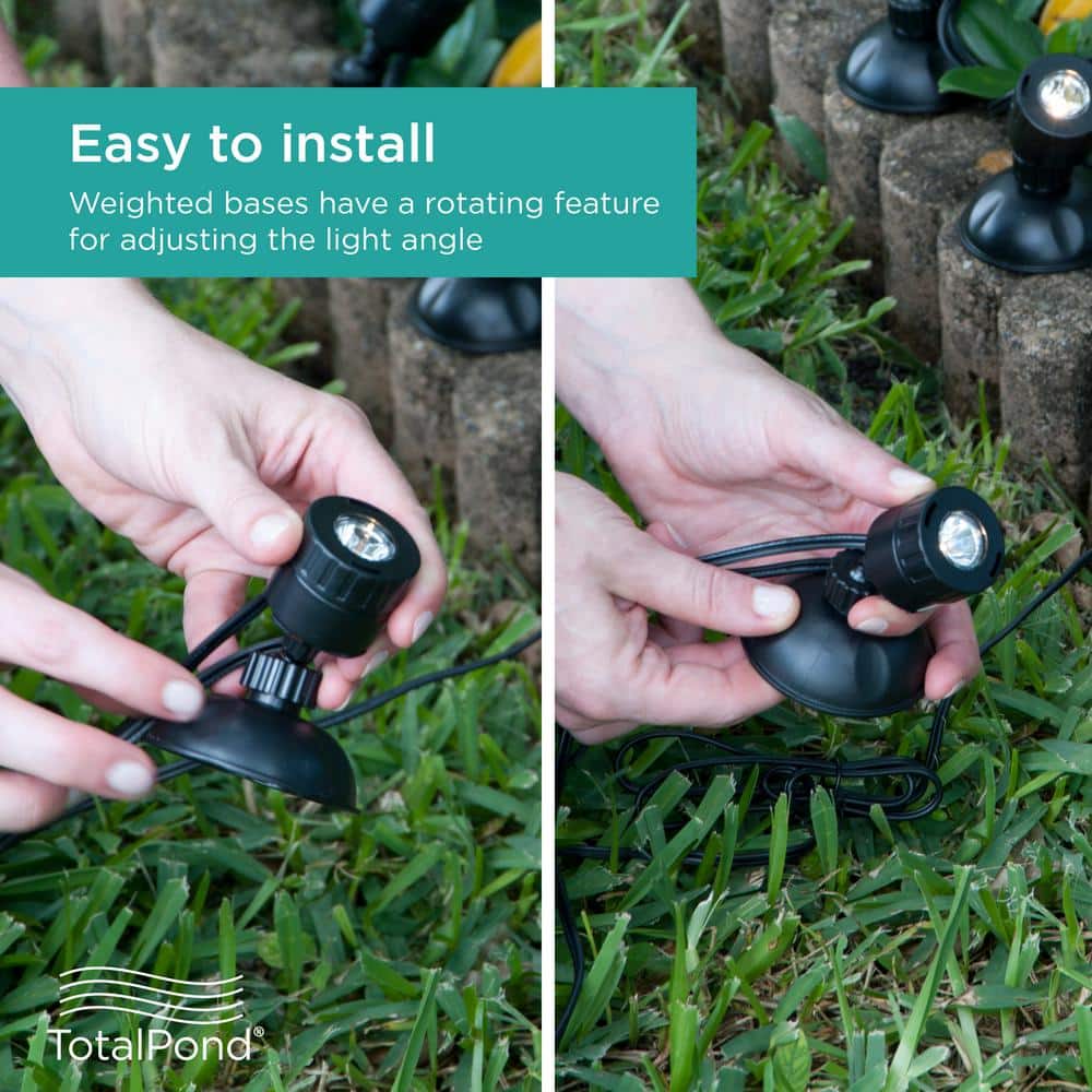 Modern Black LED Waterproof Outdoor Path Lights, Set of 6