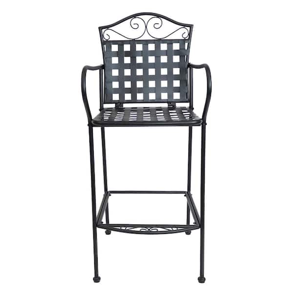 wrought iron patio bar stools