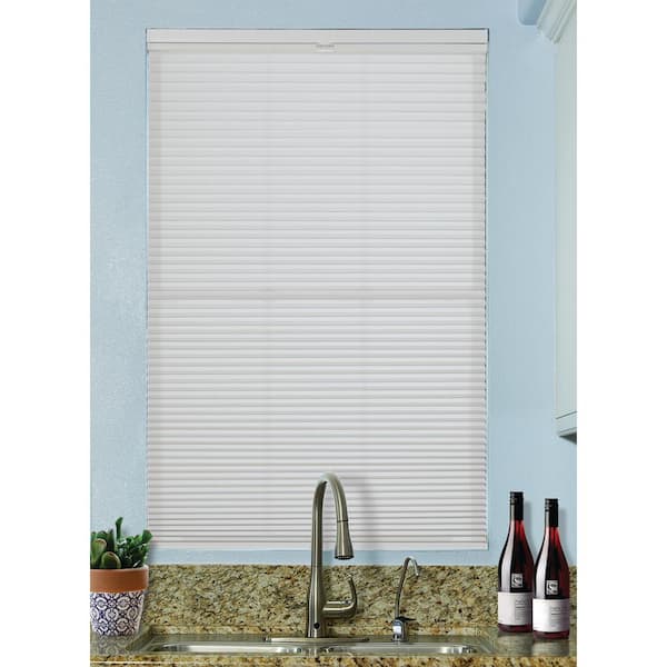BlindsAvenue White Cordless Top-Down/Bottom-Up Light Filtering Fabric Cellular Shade 9/16 in. Single Cell 41.5 in. W x 48 in. L