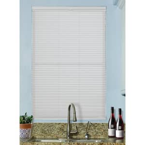White Cordless Top Down/Bottom Up Light Filtering Fabric 9/16 in. Single Cell Cellular Shade 68.5 in. W x 48 in. L