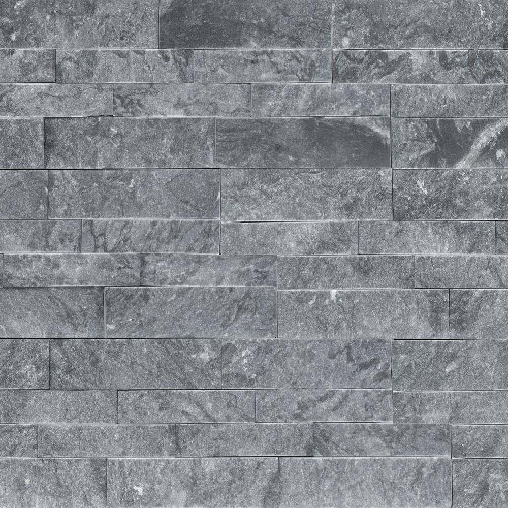 Glacial Grey Ledger Panel 6 in. x 24 in. Splitface Marble Wall Tile (180 sq. ft. /pallet) price history on PriceWatchPro