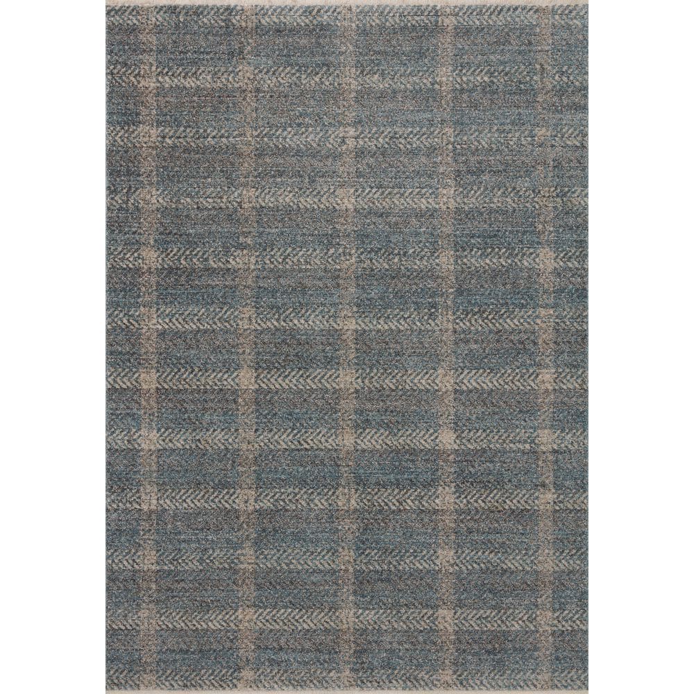 Ember 2 ft. 7 in. x 10 ft. Blue/Beige Contemporary Runner Rug price history on PriceWatchPro