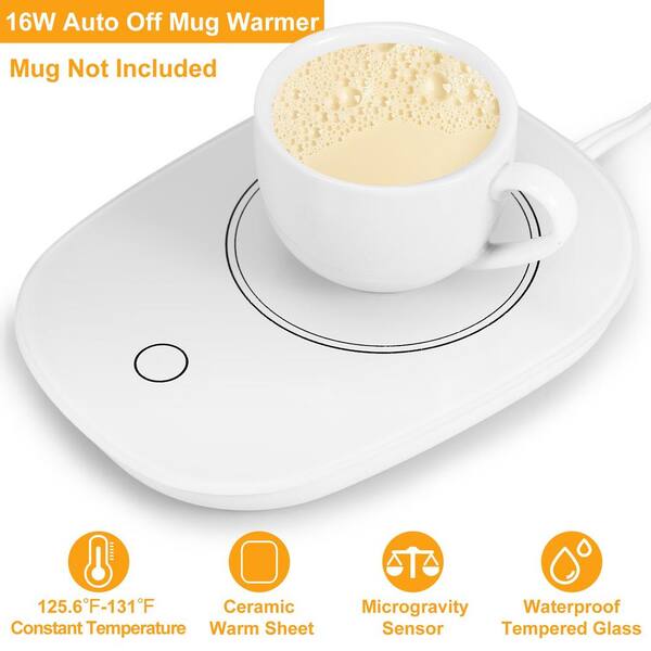 Aoibox Coffee Mug Warmer Cup Warmer Auto Shut Off Coffee Tea Milk Electric  Heater Pad for Office and Home SNSA05IN038 - The Home Depot