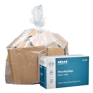 20-30 Gal. Clear Recycling Bags (Case of 200)