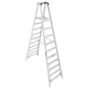 16 ft. Reach Aluminum Platform Twin Step Ladder with 300 lb. Load Capacity Type IA Duty Rating