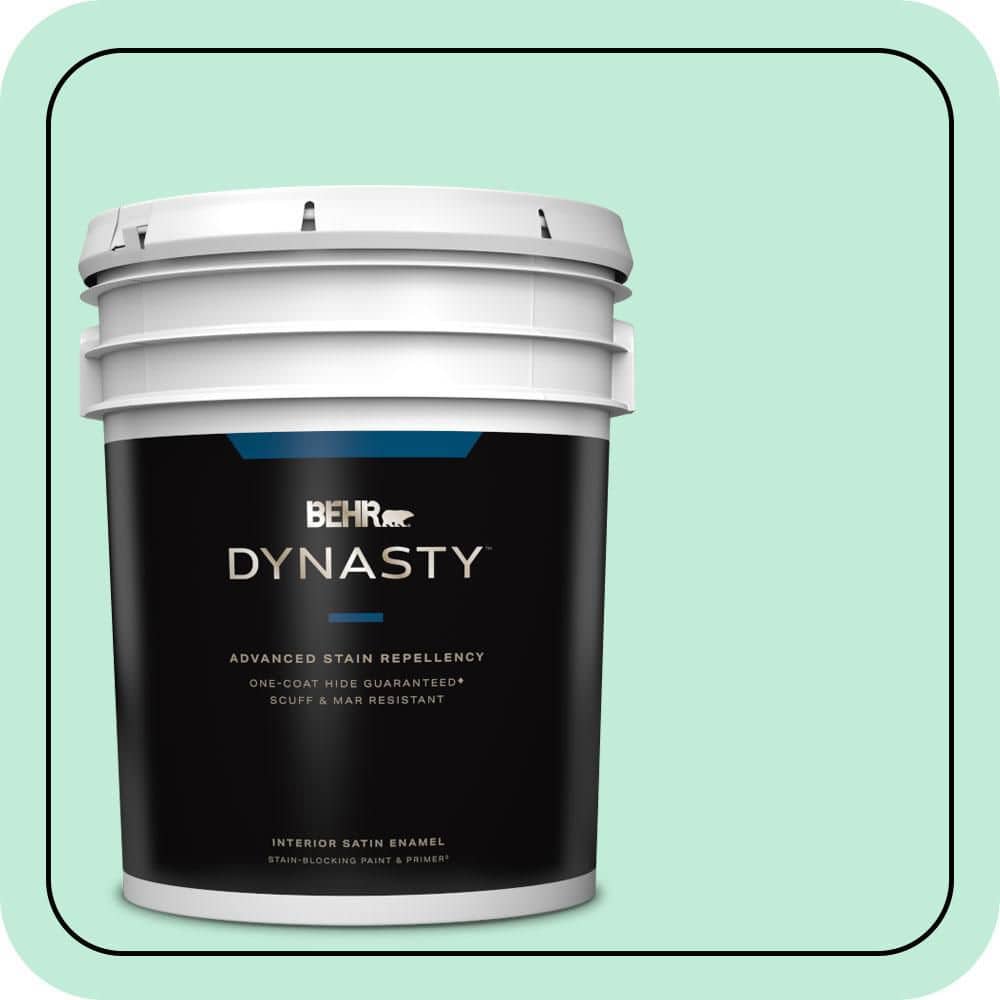 5 gal. #470A-2 Seafoam Pearl Satin Enamel Interior Stain-Blocking Paint & Primer price history on PriceWatchPro