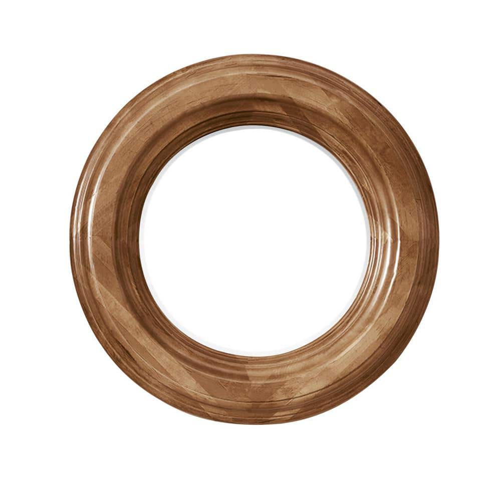 Malibu 26 in. W x 26 in. H Framed Circular Wall Mirror in Honey Alder