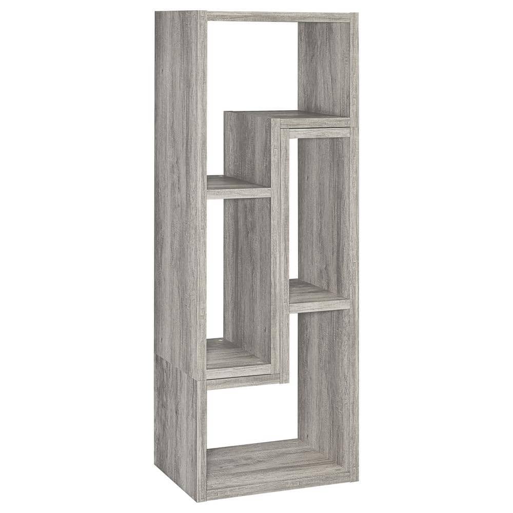 Pearl Silver Geometric Modular Bookcase TV Stand