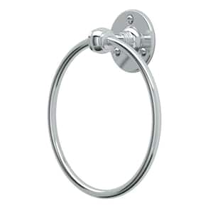Cafe Towel Ring in Chrome