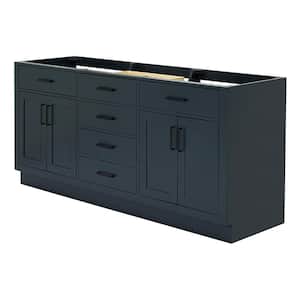 Hepburn 72 in. W x 21.5 in. D x 34.5 in. H Bath Vanity Cabinet without Top in Midnight Blue