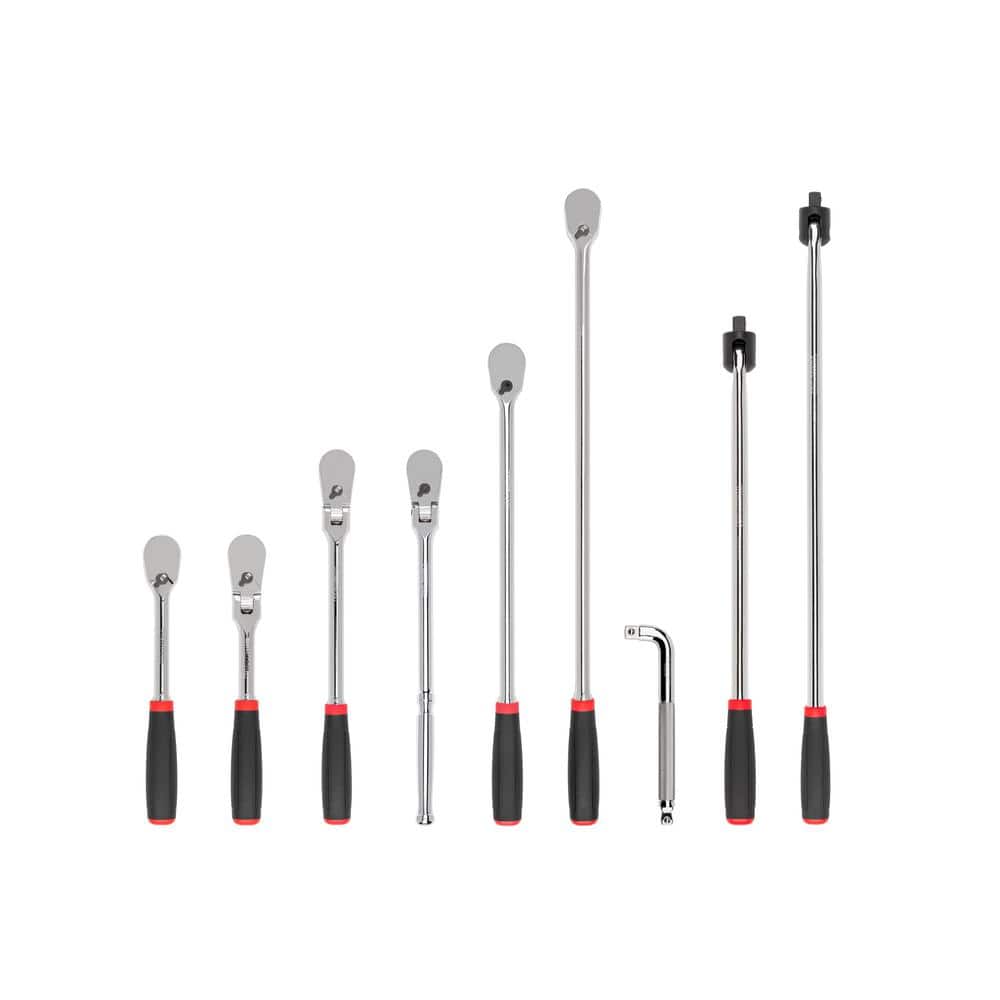 1/2 in. Drive Comfort Grip Ratchet, L-Handle, and Breaker Bar Set (9-Piece) price history on PriceWatchPro