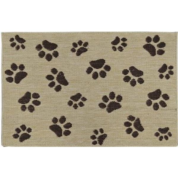 Home Dynamix Comfy Pooch Tan/Brown Paw 23.6 in. x 35.4 in. Door Mat For  Pets 4-CPMP-825 - The Home Depot