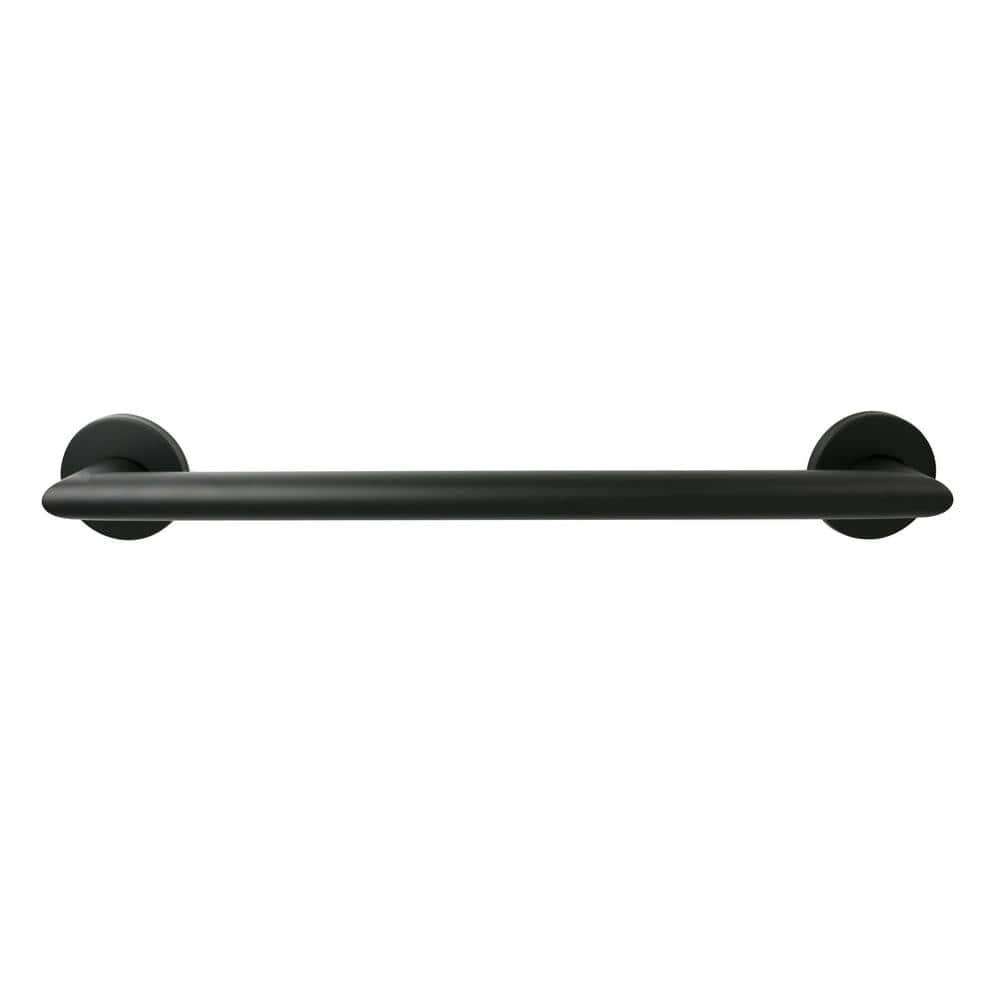 12'' Matte Black Stainless Steel Wall Mounted Grab Bar