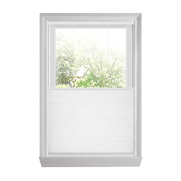 Home Decorators Collection Snow Drift Top Down Bottom Up Cordless Light Filtering Cellular Window Shades-30 in W x 48 in L (Actual 29.75 x 48)