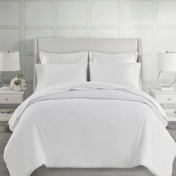 500 Thread Count Egyptian Cotton 4-Piece White Cotton Queen Sheet Set