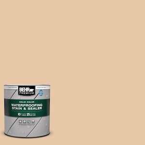1 qt. #SC-133 Yellow Cream Solid Color Waterproofing Exterior Wood Stain and Sealer