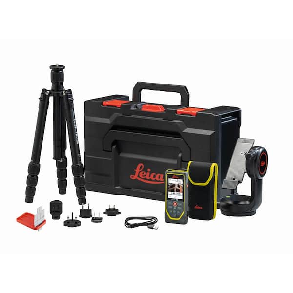 Leica 800 ft. range Laser Distance Tape Measuring Tool with P2P Technology