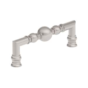 Firenze Collection 5 1/16 in. (128 mm) Brushed Nickel Traditional Round Cabinet Bar Pull