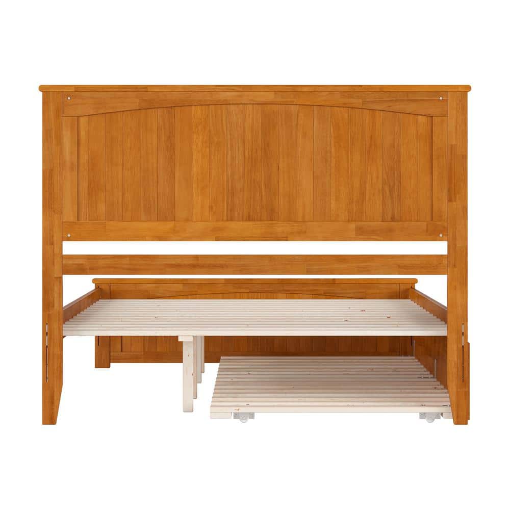 Nantucket Light Toffee Queen Wood Platform Bed with Slats