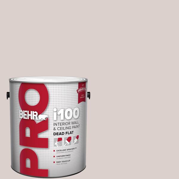 1 gal. #N130-1 Pearls and Lace Dead Flat Interior Paint