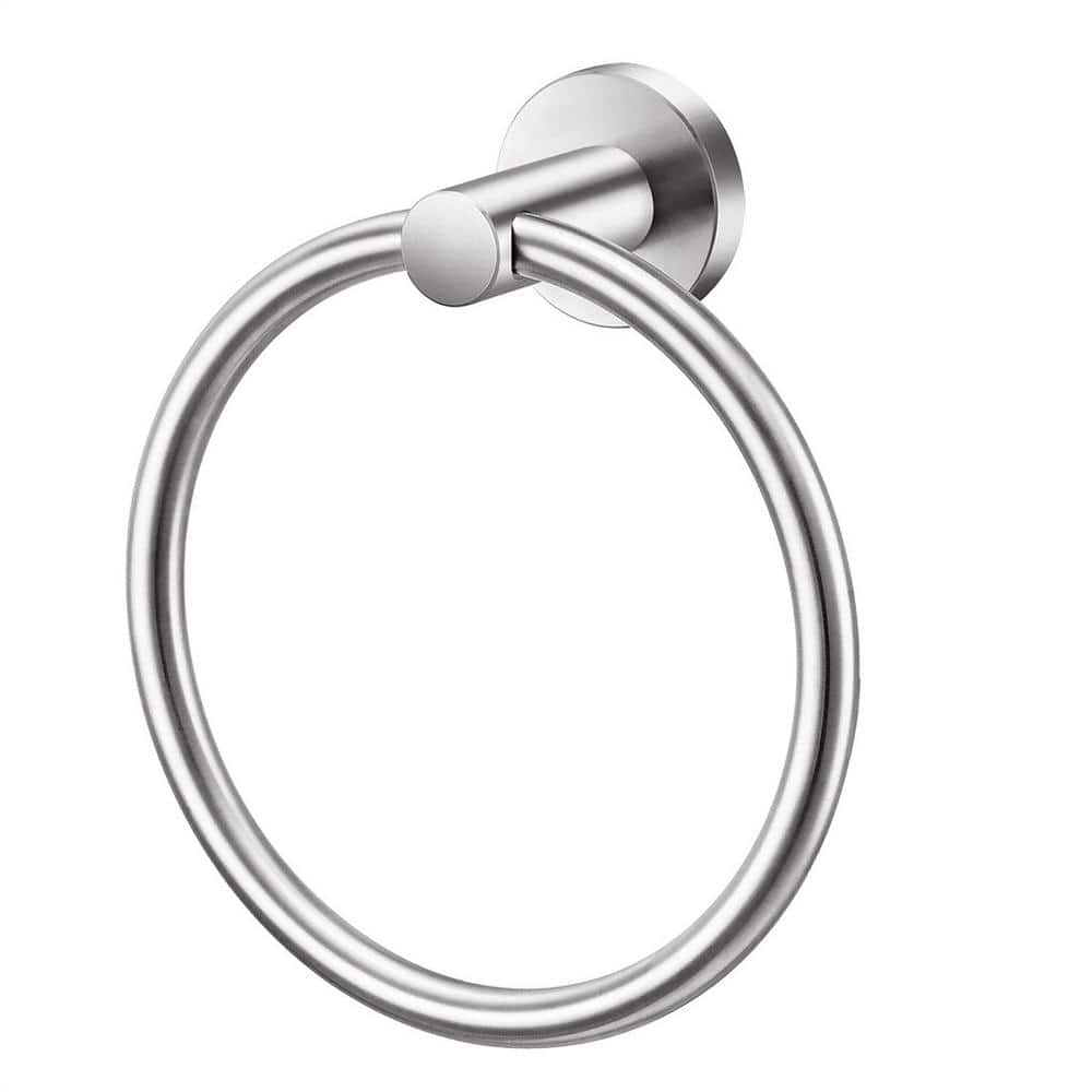 Cubilan Wall Mounted Round Stainless Steel Towel Ring Towel Storage ...