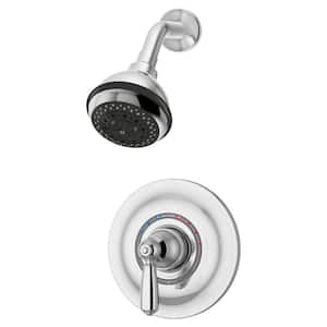 Allura 1-Handle Wall-Mounted Shower Trim Kit in Polished Chrome (Valve not Included)