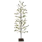 6 ft. Pre-Lit Twig Tree with 240 White LED Twinkle Lights
