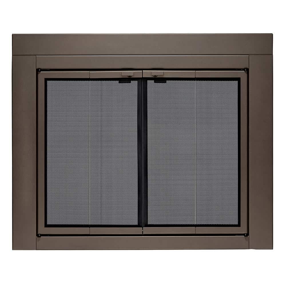 Medium Roman Oil Rubbed Bronze Bi-fold style Fireplace Doors with Smoke Tempered Glass price history on PriceWatchPro