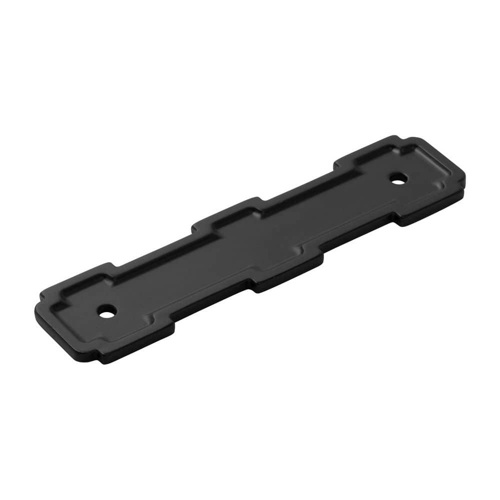 Coventry Collection Pull Backplate 3-3/4 Inch (96mm) Center to Center Matte Black Finish Cabinet Backplate price history on PriceWatchPro