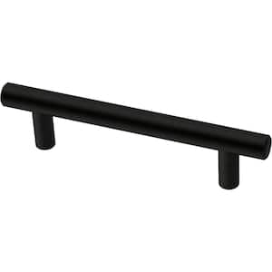 Simple Bar 3-3/4 in. (96 mm) Matte Black Cabinet Drawer Pull (10-Pack)