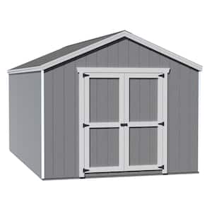 Value Gable 10 ft. x 10 ft. Outdoor Wood Storage Shed Precut Kit with Floor (100 sq. ft.)