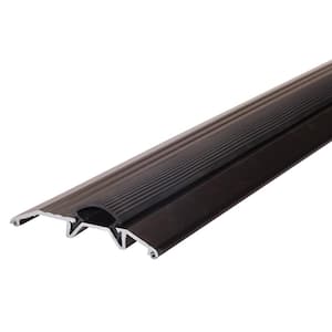 3-3/4 in. x 3/4 in. x 36 in. Brown Aluminum and Vinyl Heavy-Duty Low-Profile Threshold