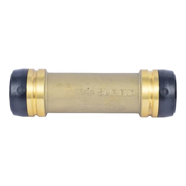 1-1/4 in. Push-to-Connect Slip Brass Coupling Fitting