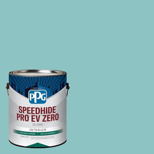 PPG Speedhide Pro EV Zero 1 gal. PPG1147-4 Aqua Fiesta Eggshell Interior Paint