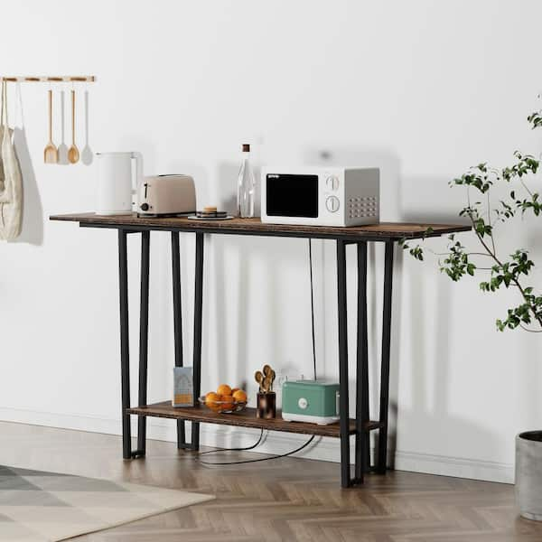 Thin Metal rectangular console table CS5120