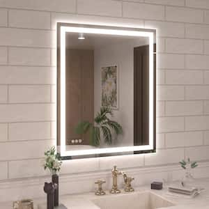 Orliva 30 in. W x 36 in. H Rectangular Frameless LED Wall Bathroom Vanity Mirror