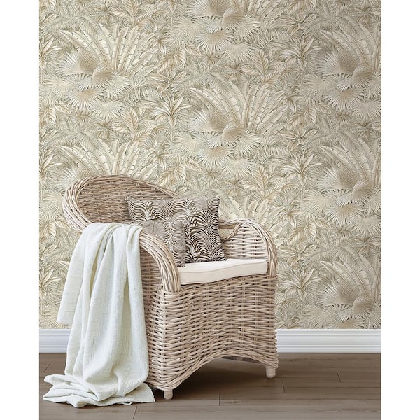 Bahamian Breeze Linen Vinyl Peel and Stick Wallpaper Roll (Covers 30.75 sq. ft.)