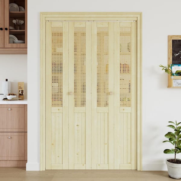 ARK DESIGN 48 in. x 80 in. Paneled Solid Core Unfinished Pine Wood
