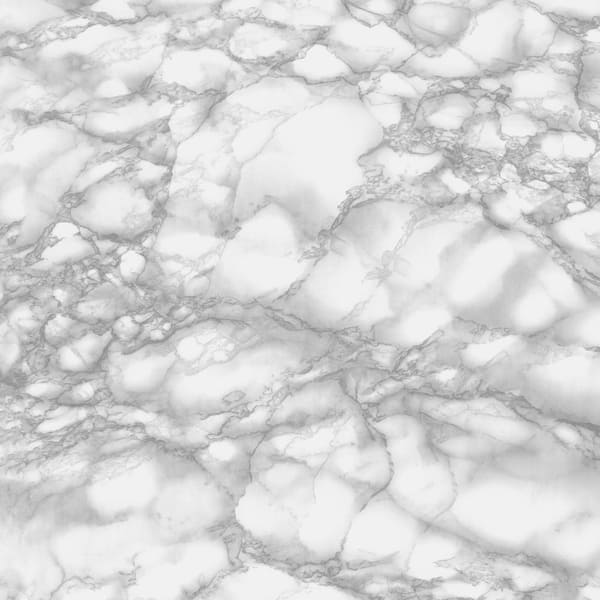 Fablon 157.48 in. x 17.71 in. Carrara Grey Adhesive Film (Set of 2)