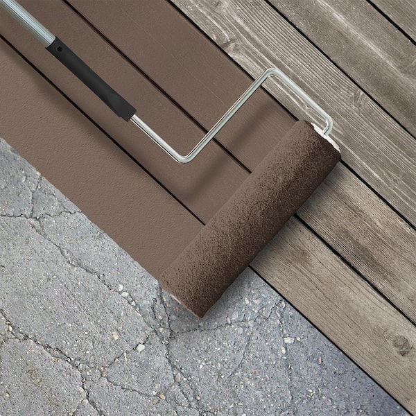 1 gal. #AE-5 Chocolate Brown Low-Lustre Enamel Interior/Exterior Porch and Patio Floor Paint
