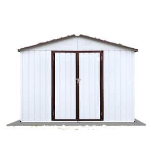 Installed 8 ft. W x 10 ft. D Metal Shed with Lockable Doors (80 sq. ft.)