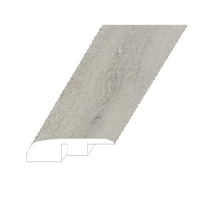 Romulus Abstract Silver 0.59 in. T x 1.38 in. W x 94.49 in. L Vinyl End Cap Molding