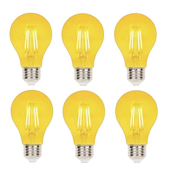 Westinghouse 40-Watt Equivalent A19 Dimmable Yellow Filament LED Light Bulb (6-Pack)