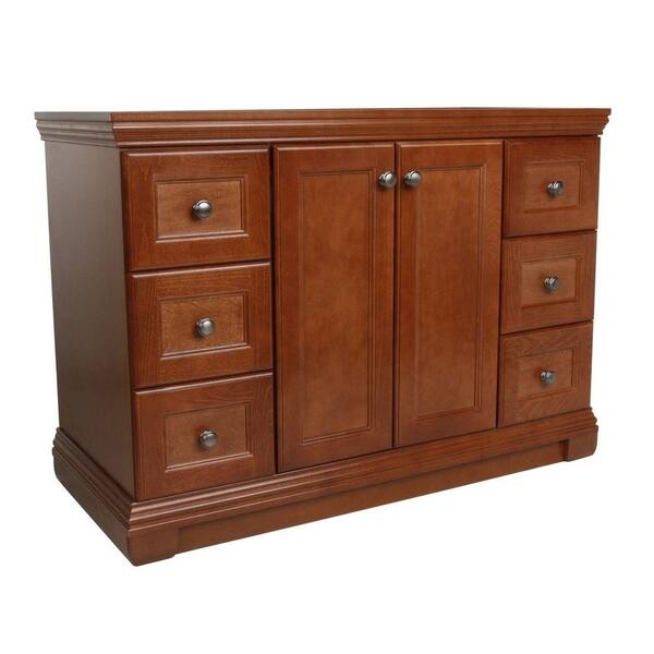 St. Paul Brentwood 48 in. Vanity Cabinet Only in Amber