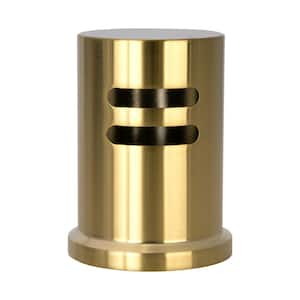 1-7/8 in. OD x 2-15/32 in. H Solid Brass Dishwasher Air Gap Cover with Skirted in Brushed Gold