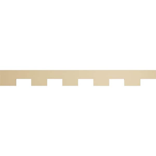 Ekena Millwork 1 in. D x 8 in. W x 80 in. L Primed Polyurethane Panel Moulding