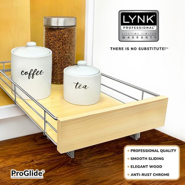 Lynk Professional 20 X 21 Slide Out Cabinet Organizer - Pull Out Under  Cabinet Sliding Shelf : Target