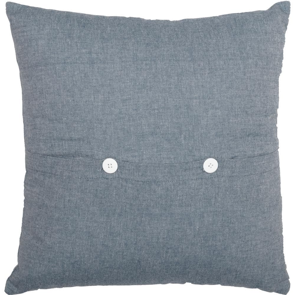 Sawyer Mill Blue Lamb Pillow with Rustic Design, 18x18