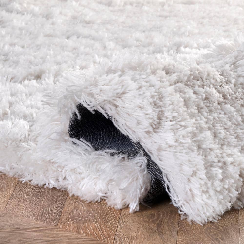 Ivory Bliss Tufted Handmade Shag Rug 4' x 6'